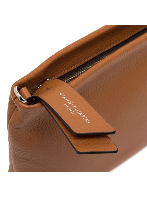 Pochette da donna in pelle martellata, con tracolla removibile, colore flake GIANNI CHIARINI | 8265COMMGRNEM12271